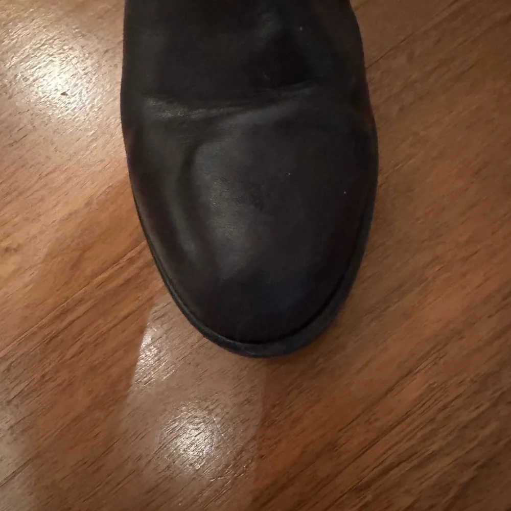 Stuart Weitzman Black Over-the-Knee Leather Boots